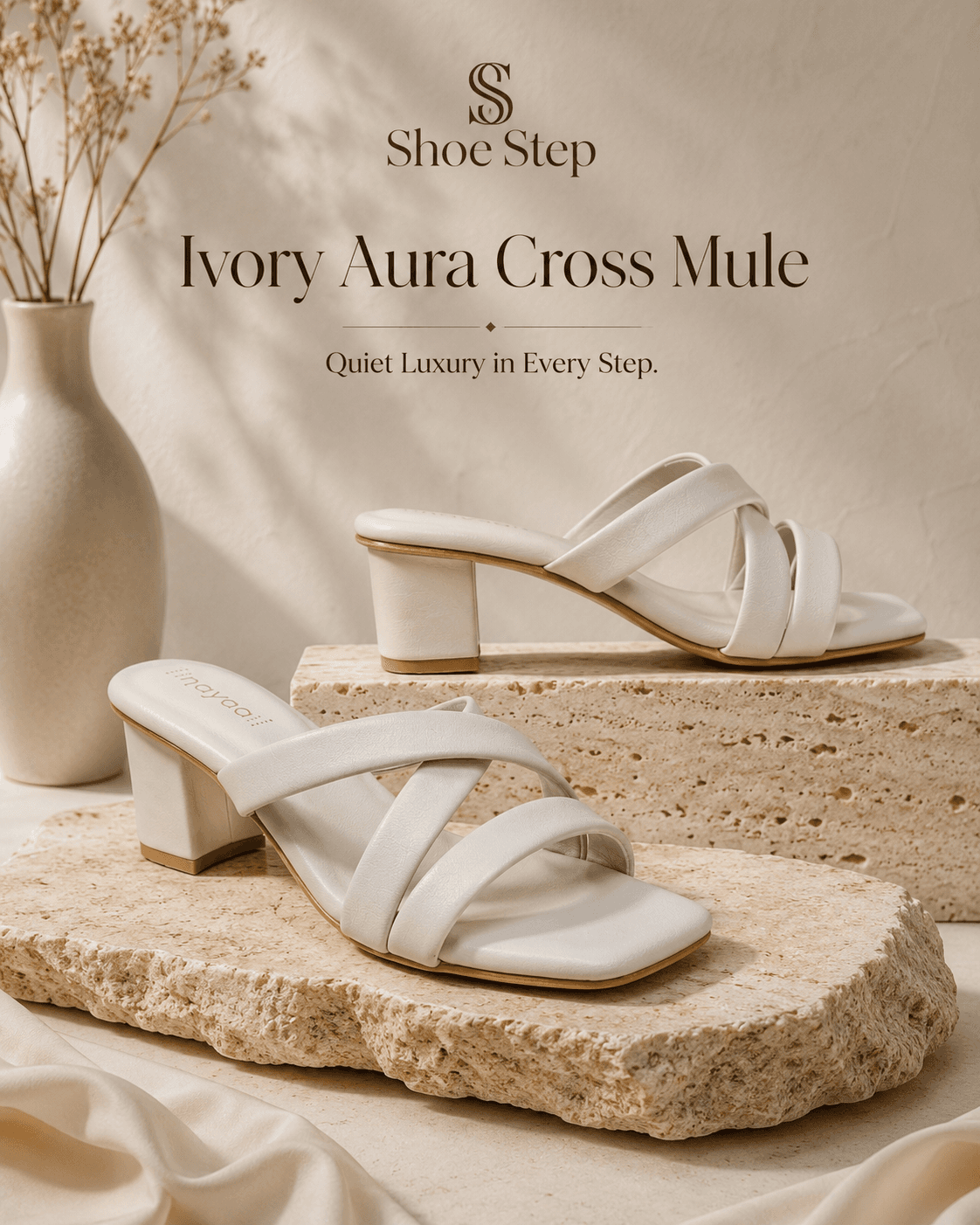 Aura Cross Mule in Premium color